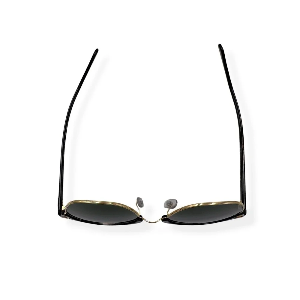 Ray-Ban Clubmaster Sunglasses Mens Black Green Square 55mm RB3016 W0365 Italy